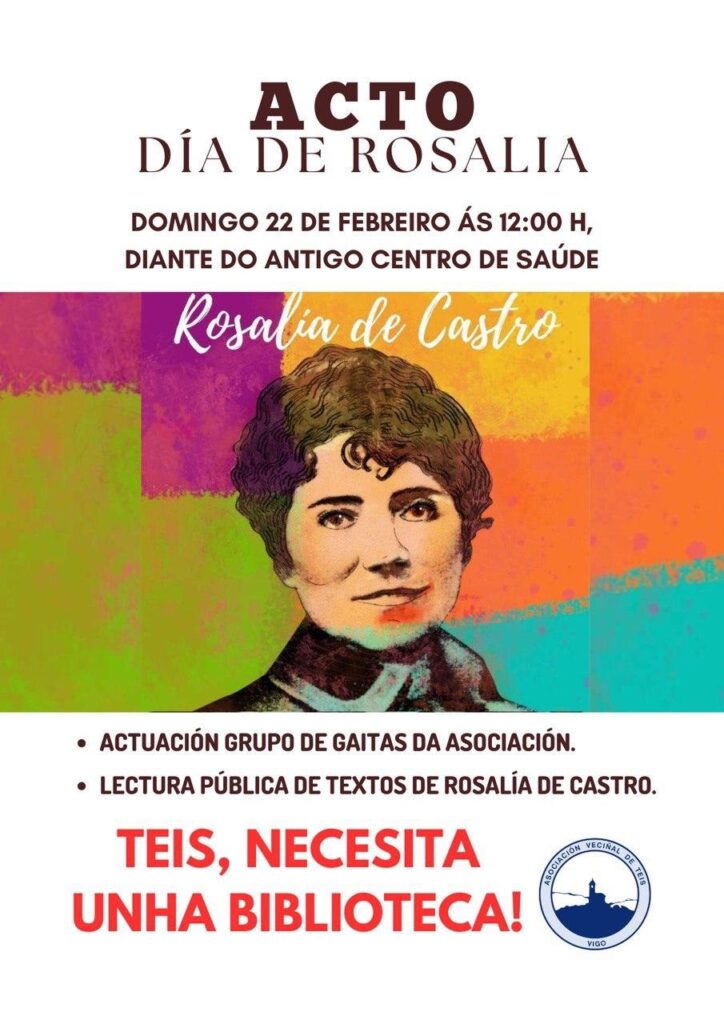 Cartel acto Rosalia Teis 2026